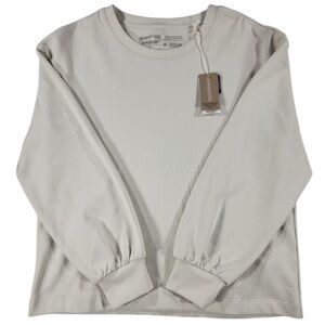 🆕 Patagonia Organic Cotton Essential Pullover Crew Sweatshirt Cream S
